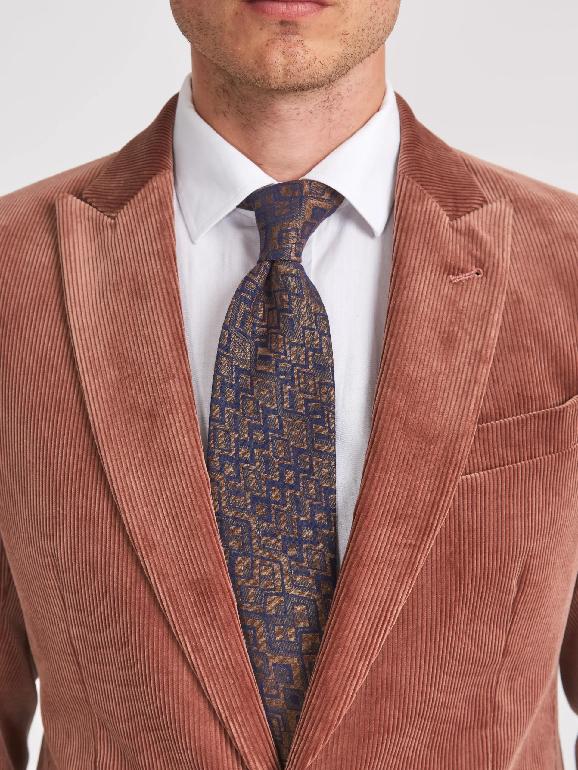 Favourbrook Dusk Pink Hatfield Cord Newport Jacket- Suits