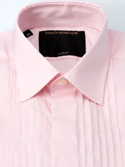 Favourbrook Dusk Poplin Pintuck Dress Shirt- Shirts