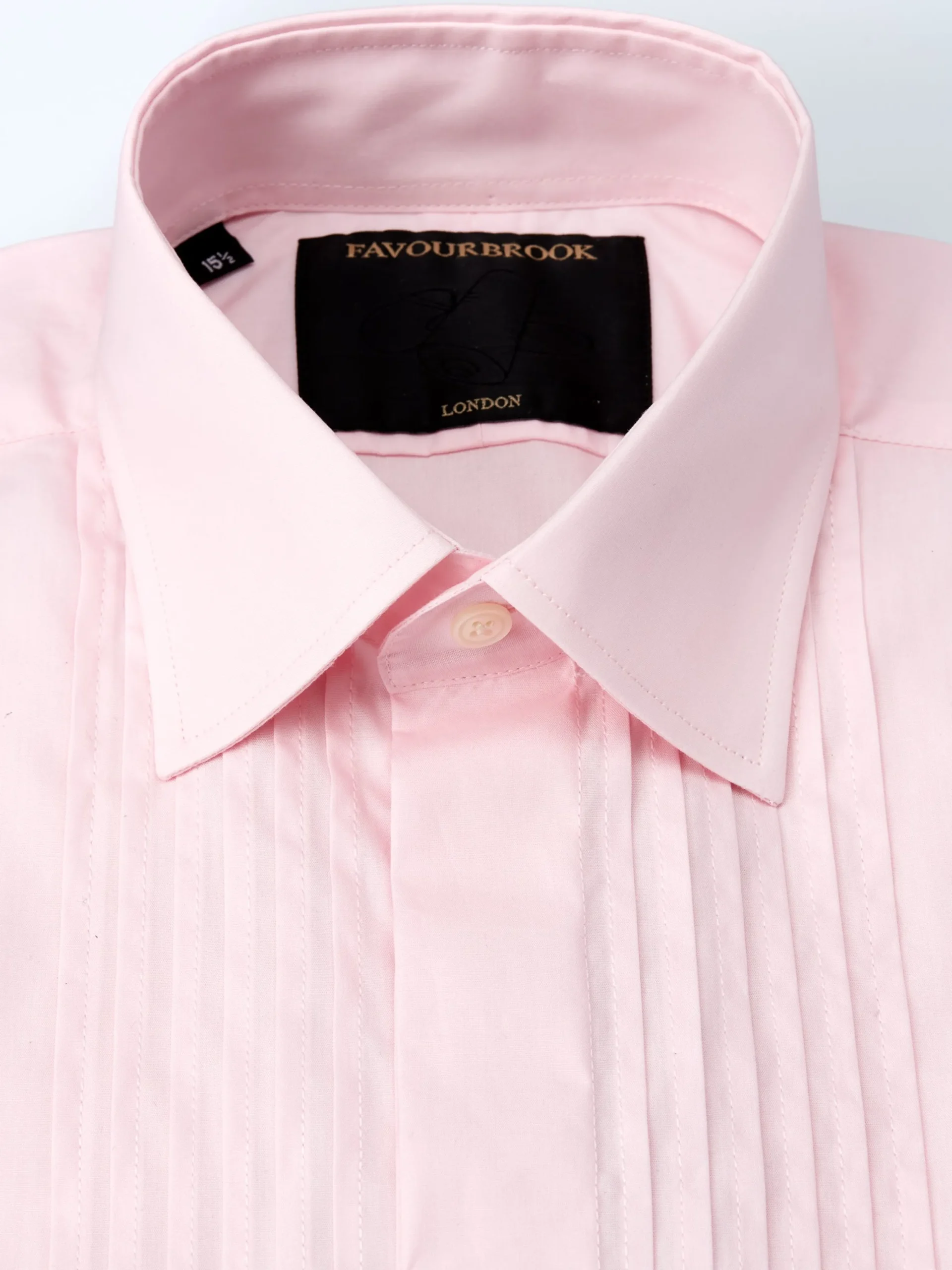 Favourbrook Dusk Poplin Pintuck Dress Shirt- Shirts