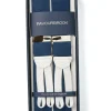 Favourbrook French Navy Douppion Silk Braces- Braces