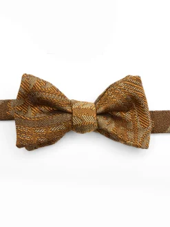 Favourbrook Gold Heathcote Paisley Cotton/Silk Bow Tie- Bow Ties