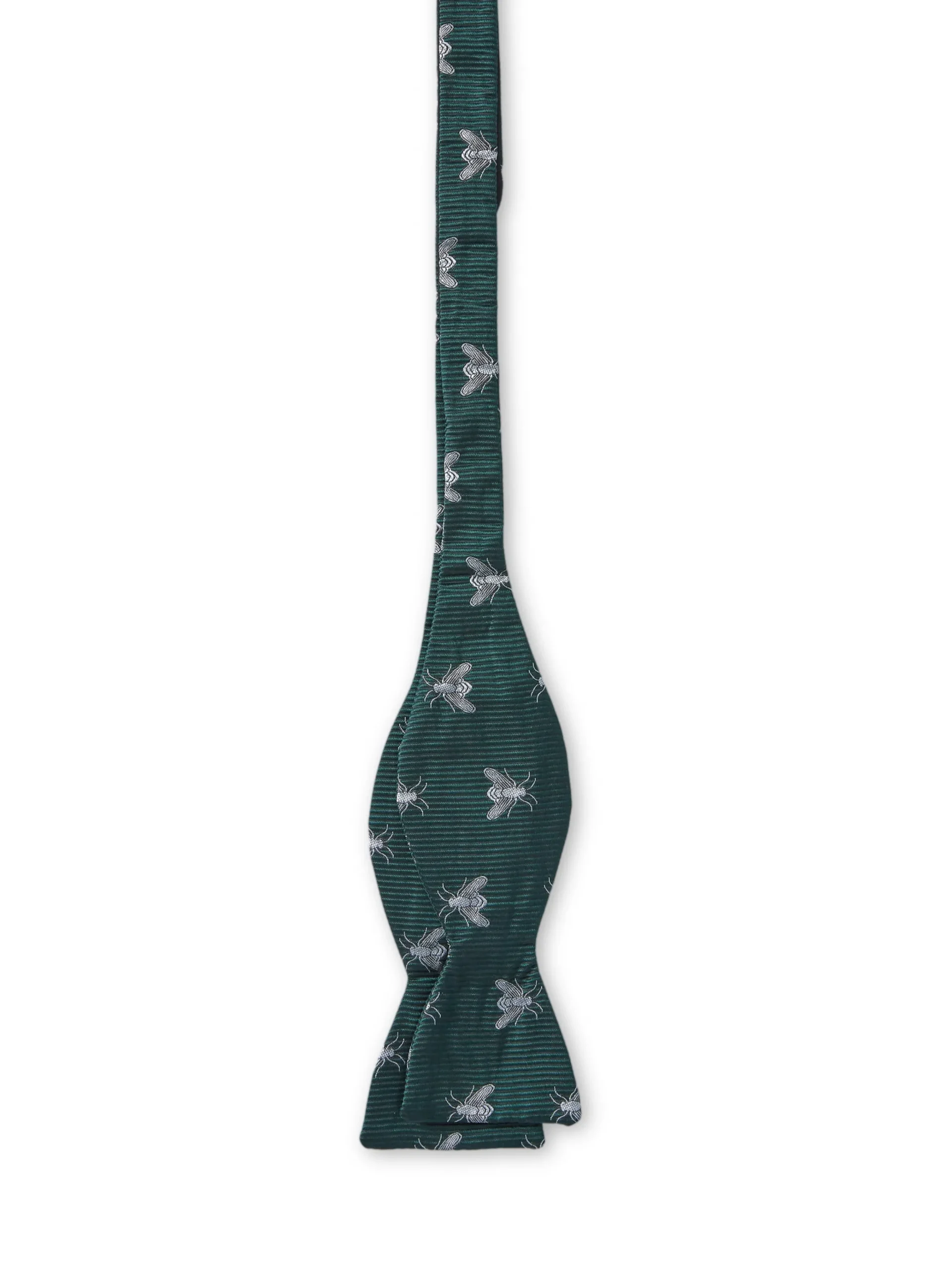 Favourbrook Green & Silver Bees Pleated Cummerbund & Bow Tie Set- Bow Ties & Cummerbund Sets