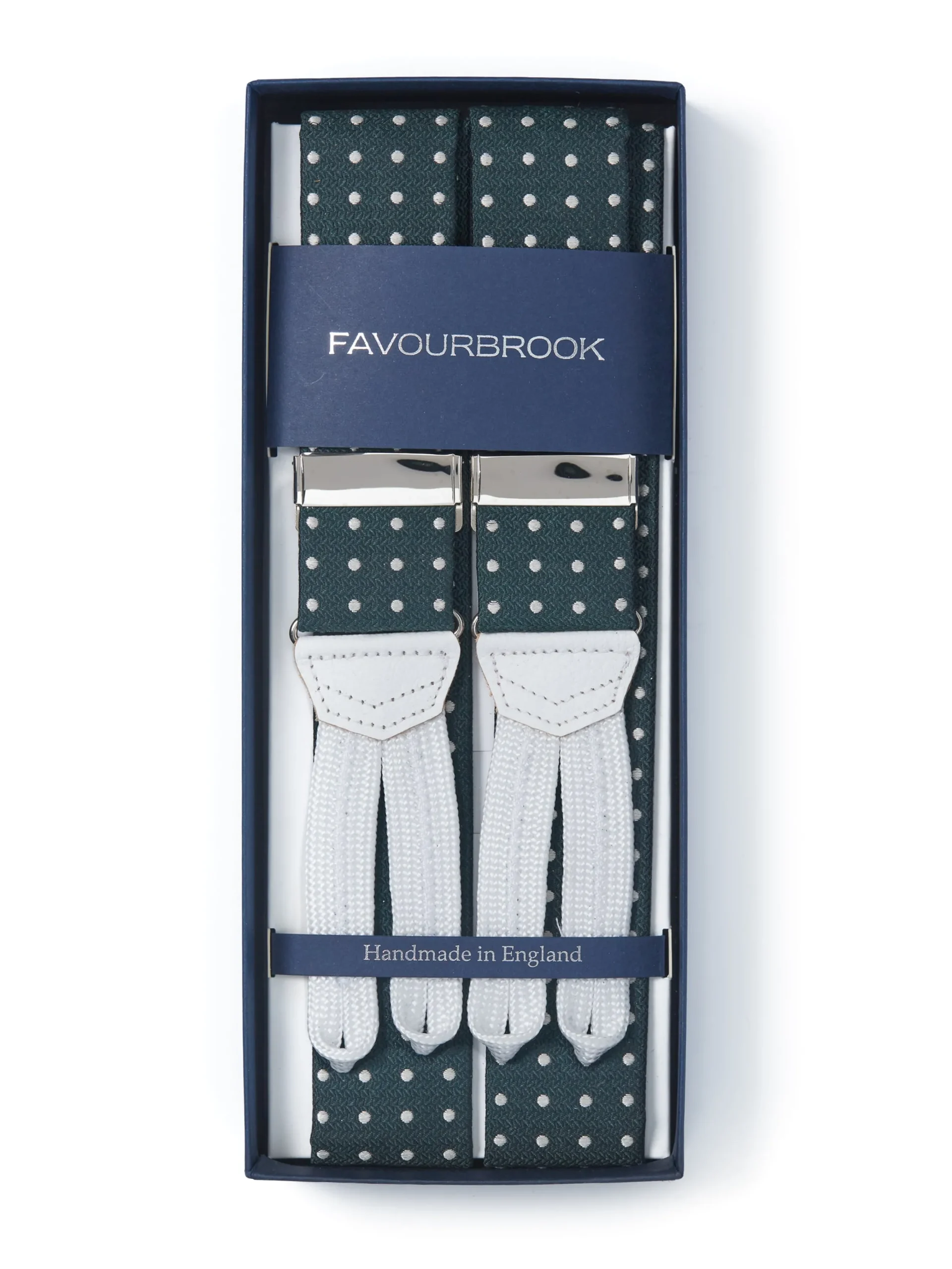 Favourbrook Green Pickwick Silk Braces- Braces