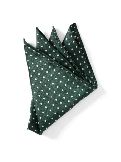 Favourbrook Green Pickwick Silk Pocket Square- Pocket Squares
