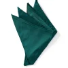 Favourbrook Green Varanasi Silk Pocket Square- Pocket Squares