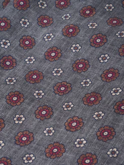 Favourbrook Grey Chartwell Silk Cravat- Scarves & Cravats