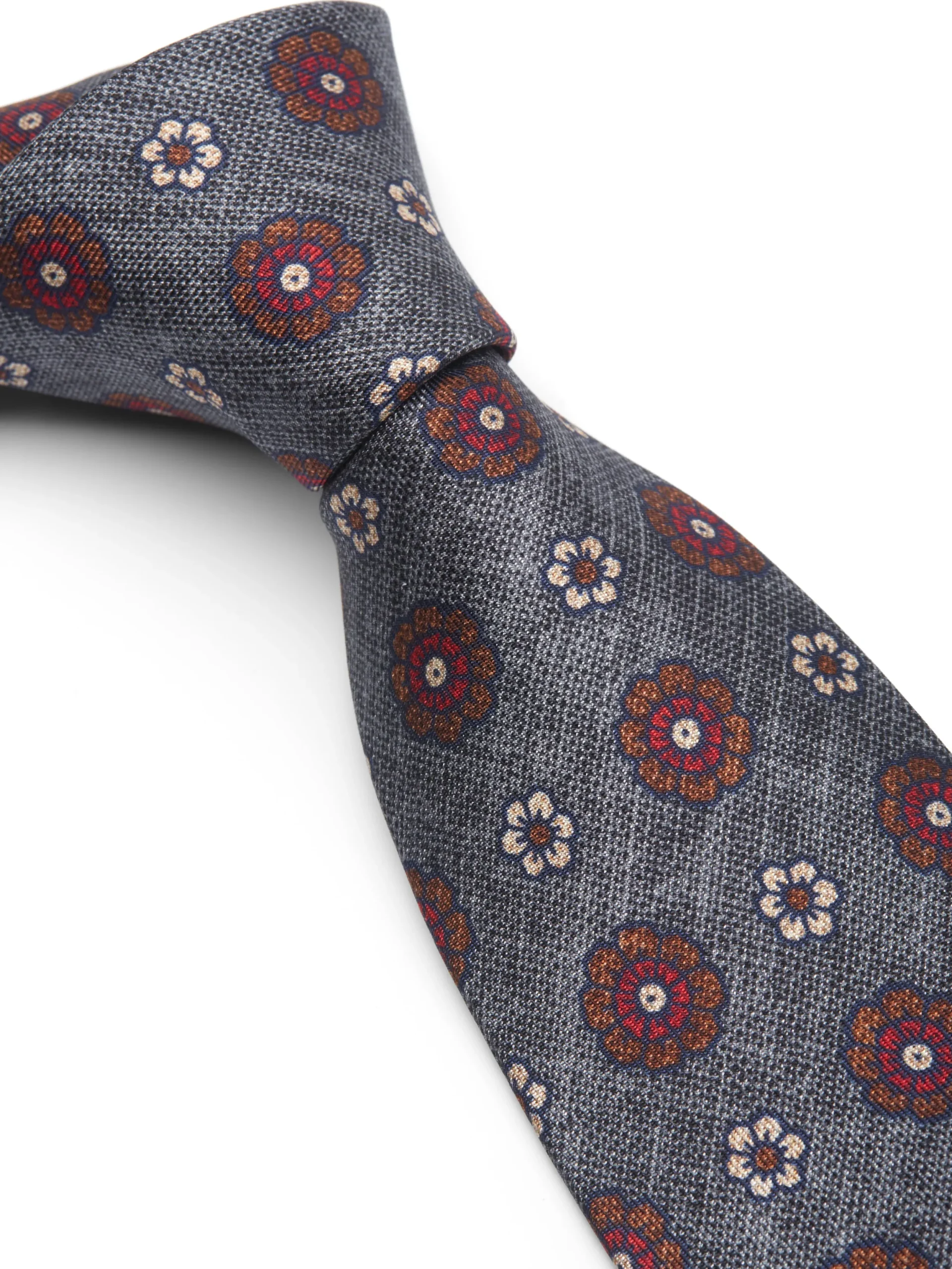 Favourbrook Grey Chartwell Silk Tie- Ties
