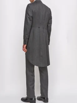 Favourbrook Grey Norfolk Herringbone Wool Morning Coat- Royal Ascot | Wedding Attire