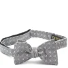 Favourbrook Grey Pattern Silk Bow Tie- Bow Ties