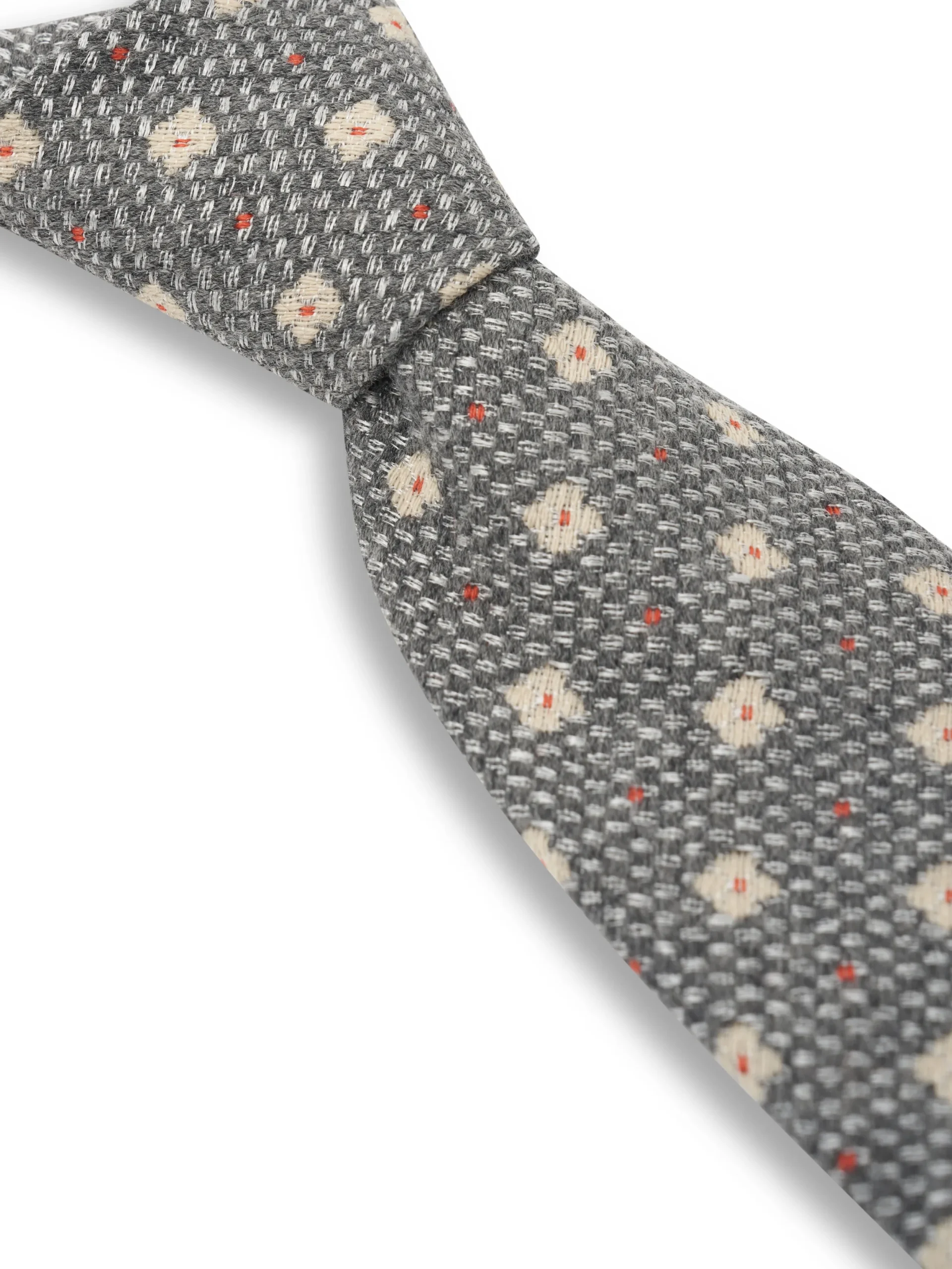 Favourbrook Grey Pryton Wool Tie- Ties