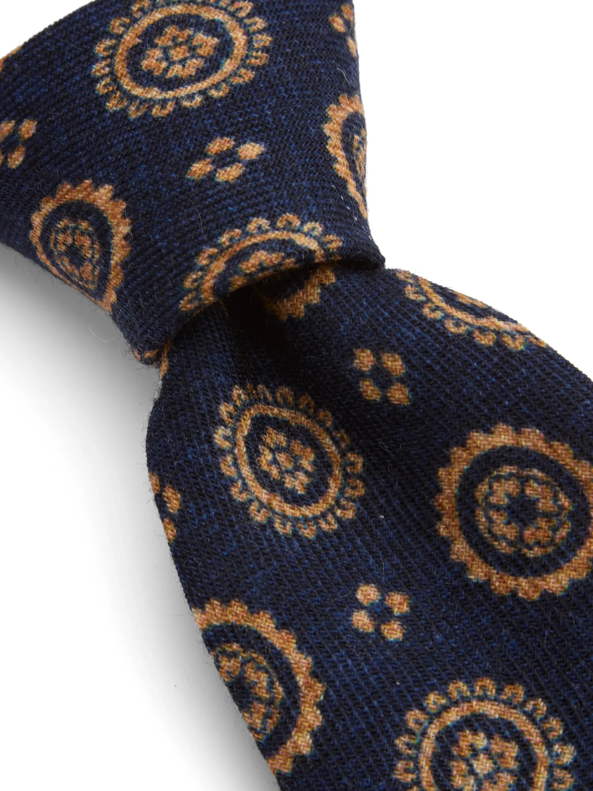 Favourbrook Indigo Blue Wilmington Wool Tie- Ties