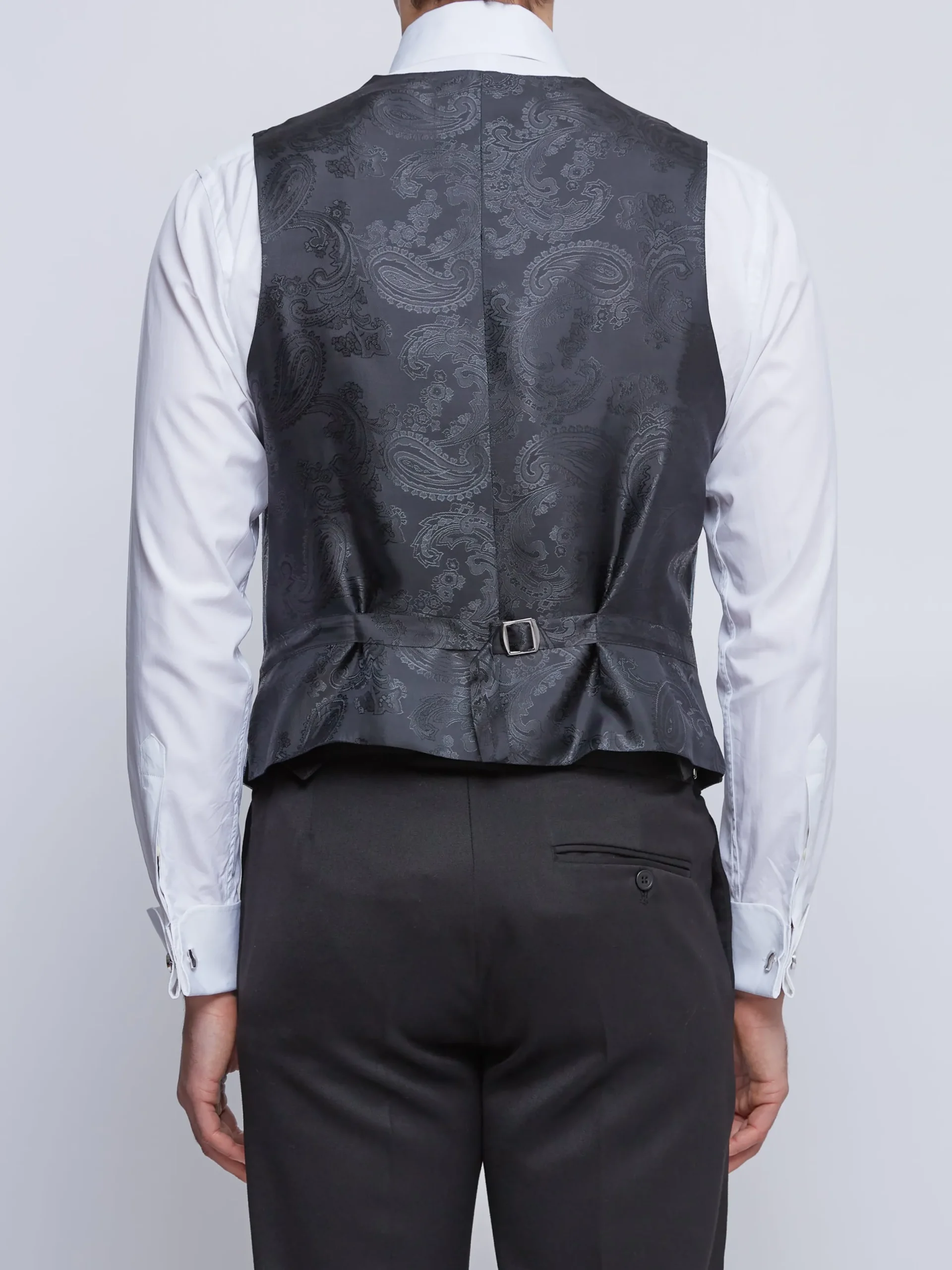 Favourbrook Indigo Chifu Single Breasted 6 Button Waistcoat- Waistcoats | Single Breasted Waistcoats