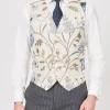 Favourbrook Indigo Netherbury Single Breasted 6 Button Waistcoat- Waistcoats | Single Breasted Waistcoats