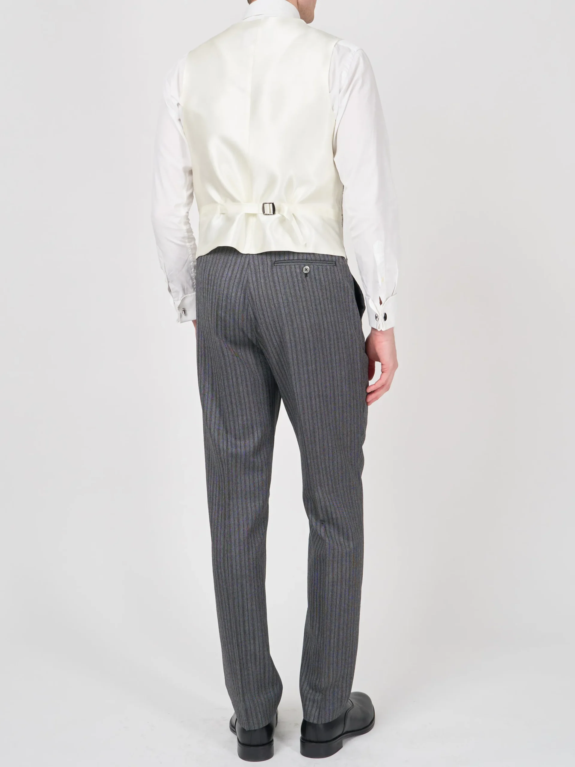 Favourbrook Indigo Netherbury Single Breasted 6 Button Waistcoat- Waistcoats | Single Breasted Waistcoats