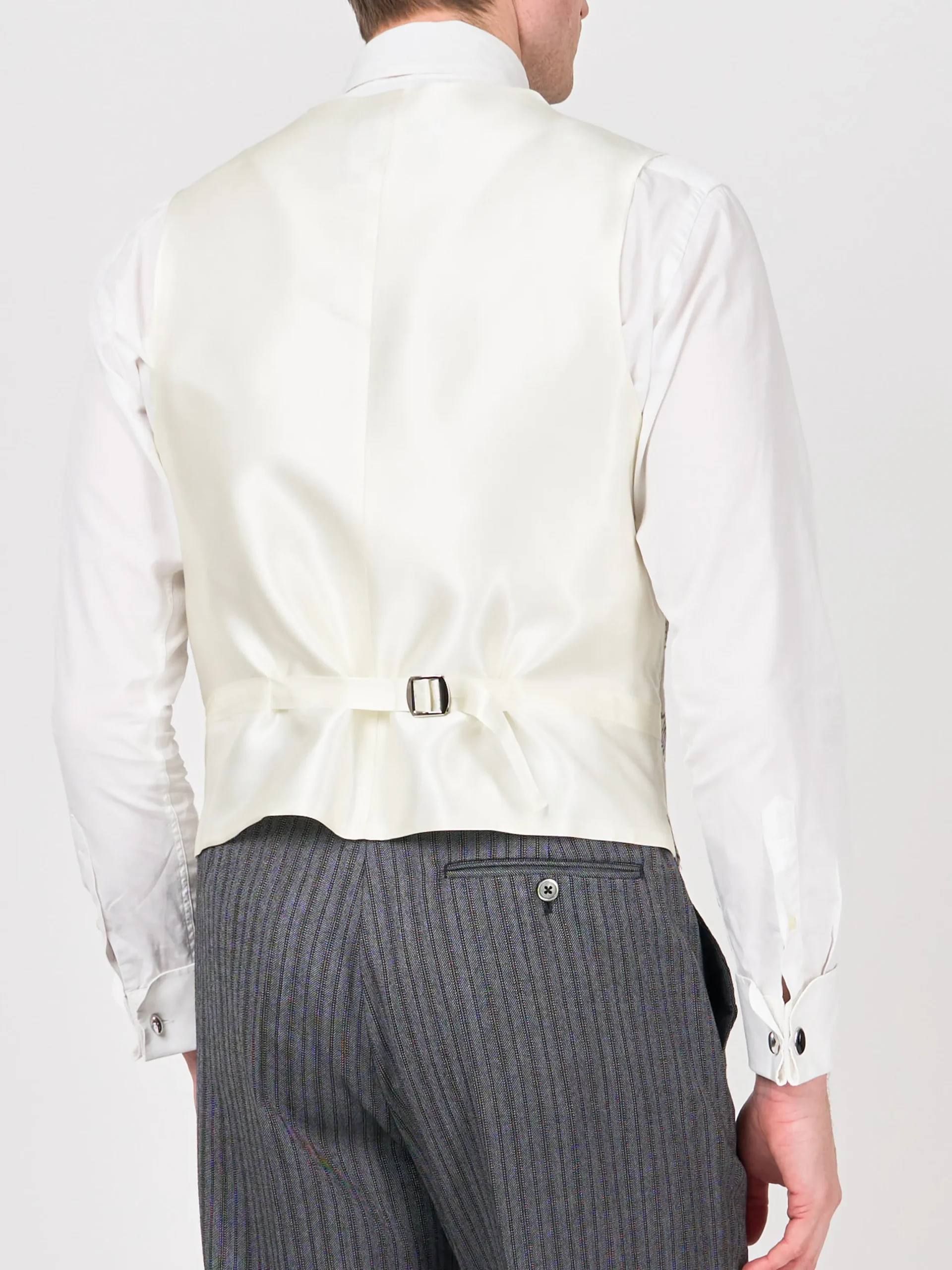Favourbrook Indigo Netherbury Single Breasted 6 Button Waistcoat- Waistcoats | Single Breasted Waistcoats