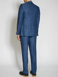 Favourbrook Indigo Woodcroft Linen Ebury Jacket- Suits