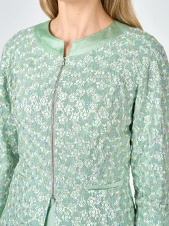 Favourbrook Issy Jacket Green Cosgrove Crease Resist Linen-Women Mother Of The Bride | Short Jackets