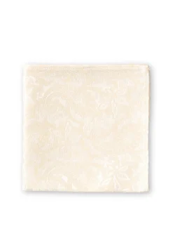 Favourbrook Ivory Albert Silk Pocket Square- Pocket Squares