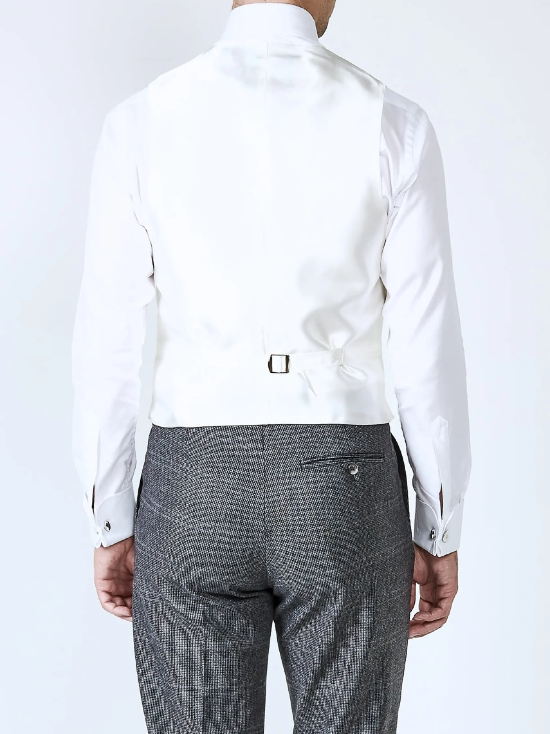 Favourbrook Ivory Albert Silk Single Breasted 6 Button Waistcoat- Groomswear | Waistcoats