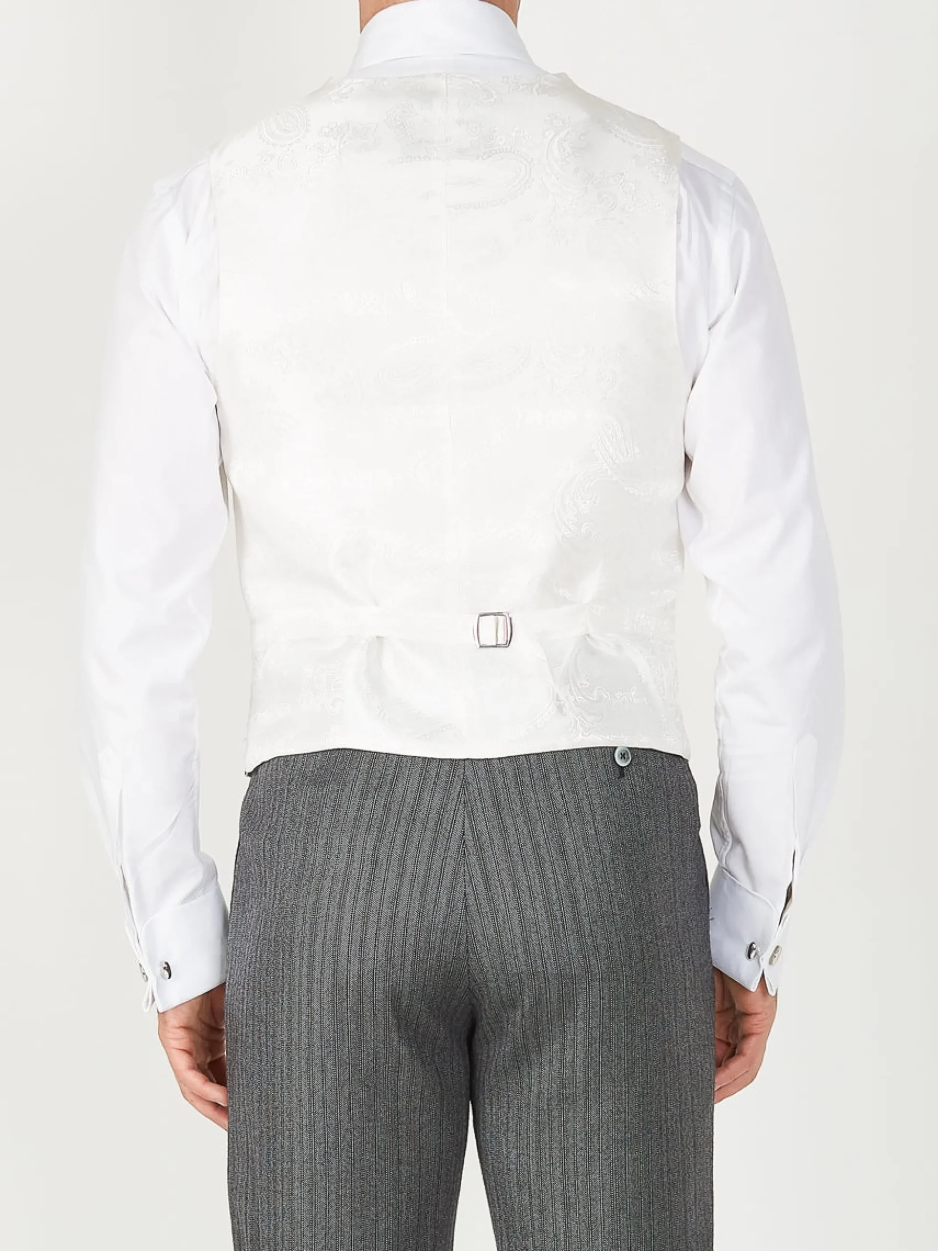 Favourbrook Ivory Davenport Silk Single Breasted 6 Button Waistcoat- Groomswear | Waistcoats