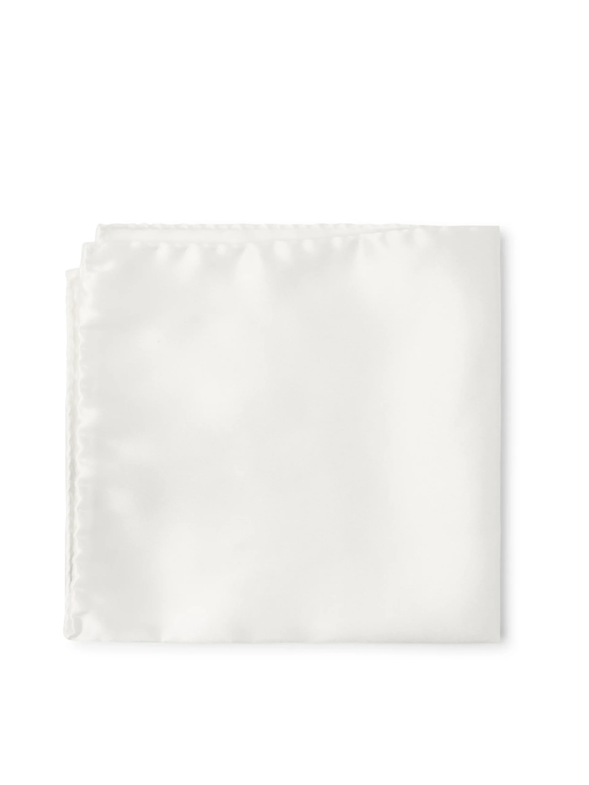 Favourbrook Ivory Satin Silk Pocket Square- Pocket Squares