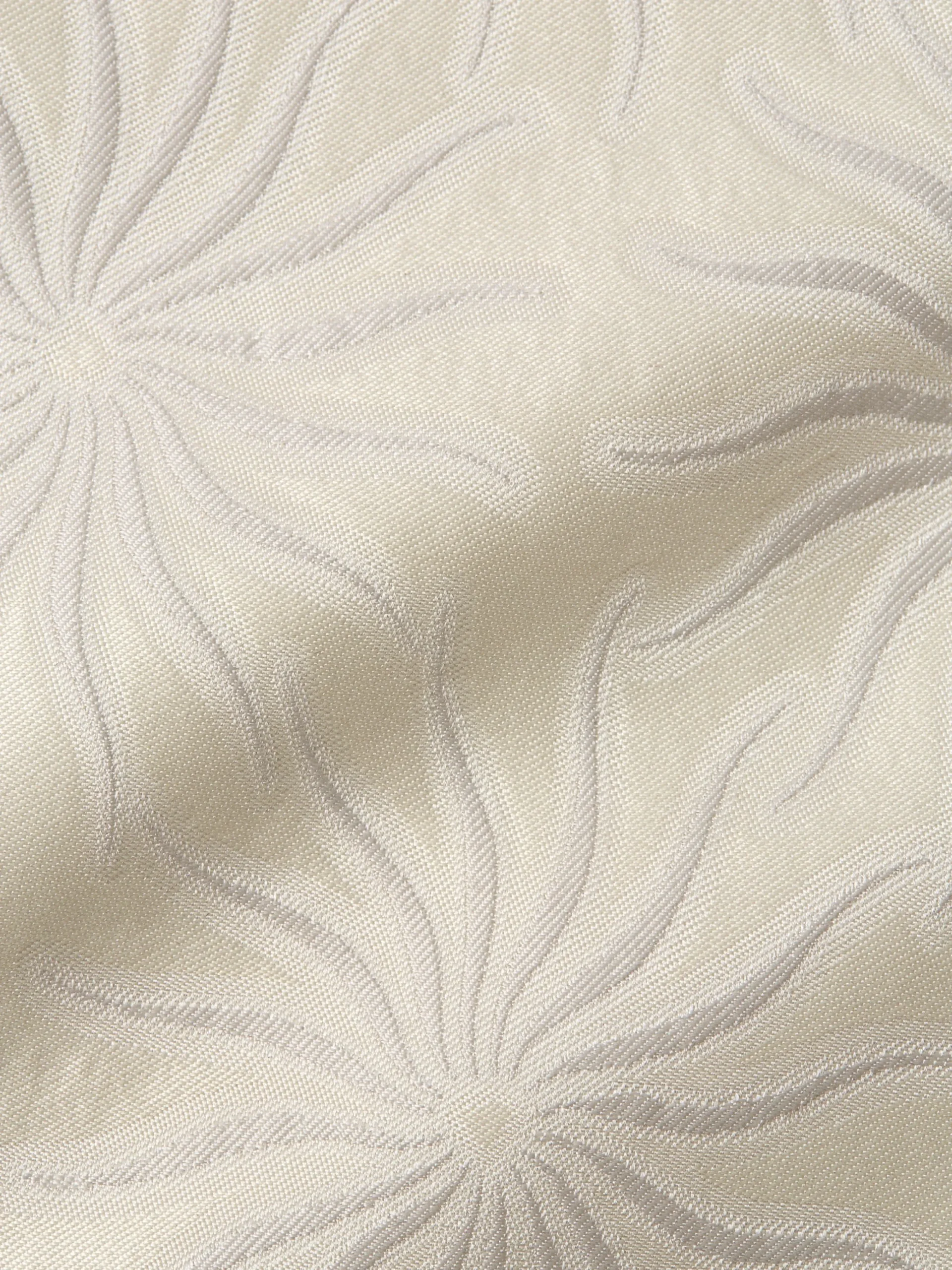 Favourbrook Ivory Starburst Silk Wool Single Breasted 6 Button Waistcoat- Waistcoats | Patterned Waistcoats