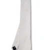 Favourbrook Light Silver Duchesse Satin Silk Tie- Ties