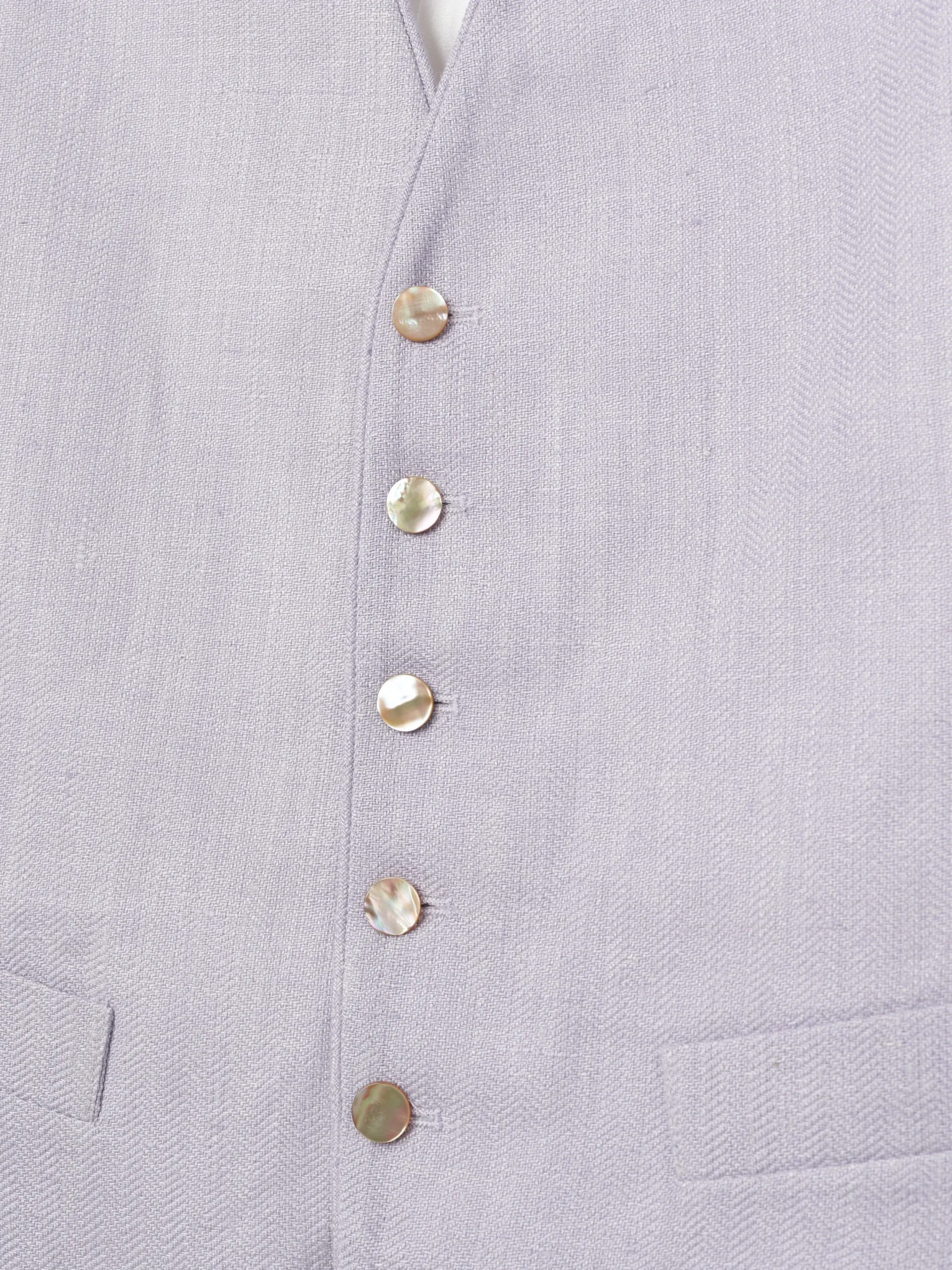 Favourbrook Lilac Randwick Single Breasted 6 Button Piped Waistcoat- Waistcoats | Single Breasted Waistcoats