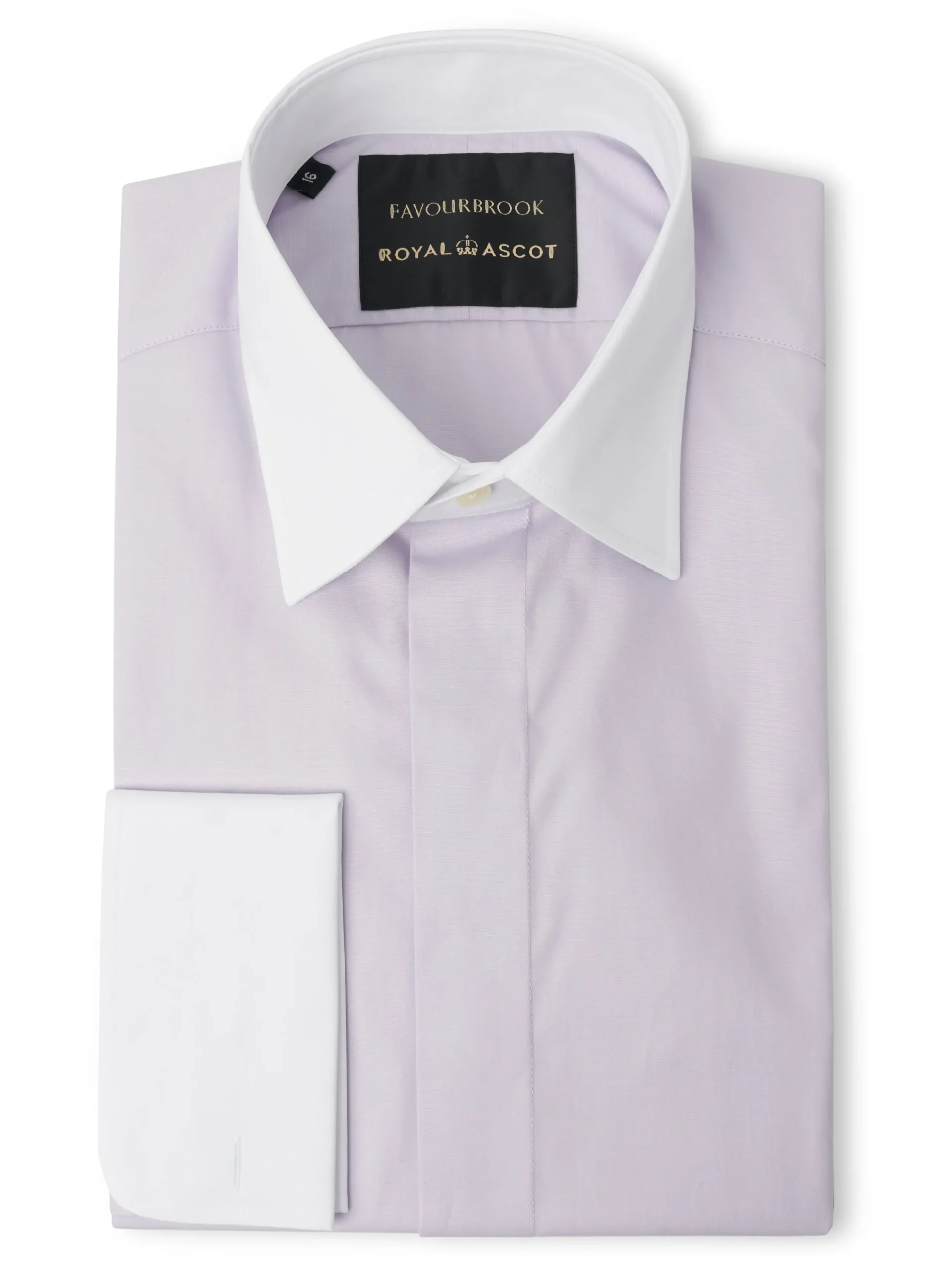Favourbrook Lilac/White Steed Cotton Gatsby Shirt- Shirts