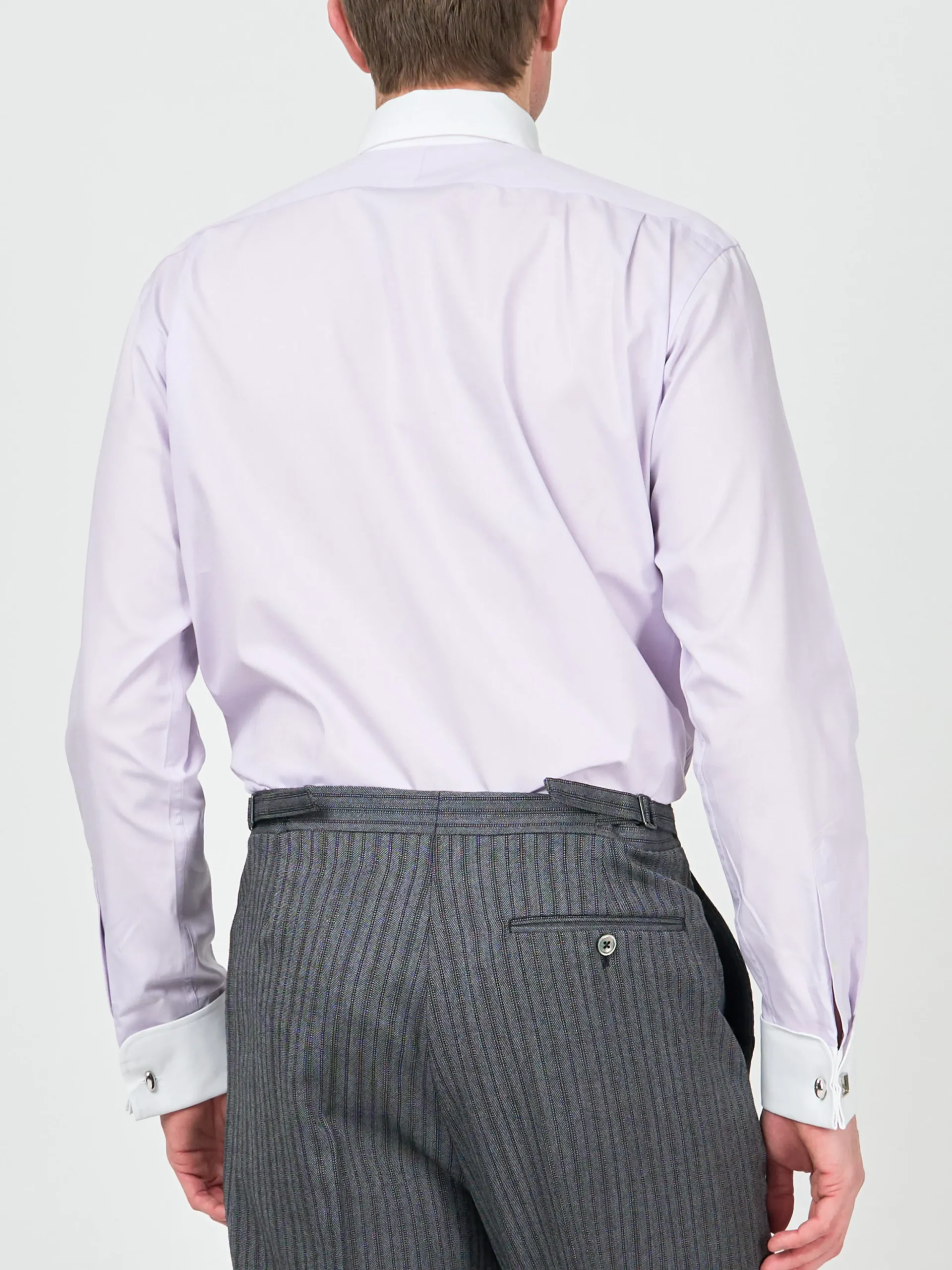 Favourbrook Lilac/White Steed Cotton Gatsby Shirt- Shirts