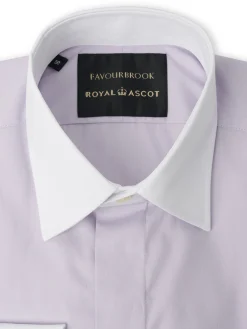 Favourbrook Lilac/White Steed Cotton Gatsby Shirt- Shirts