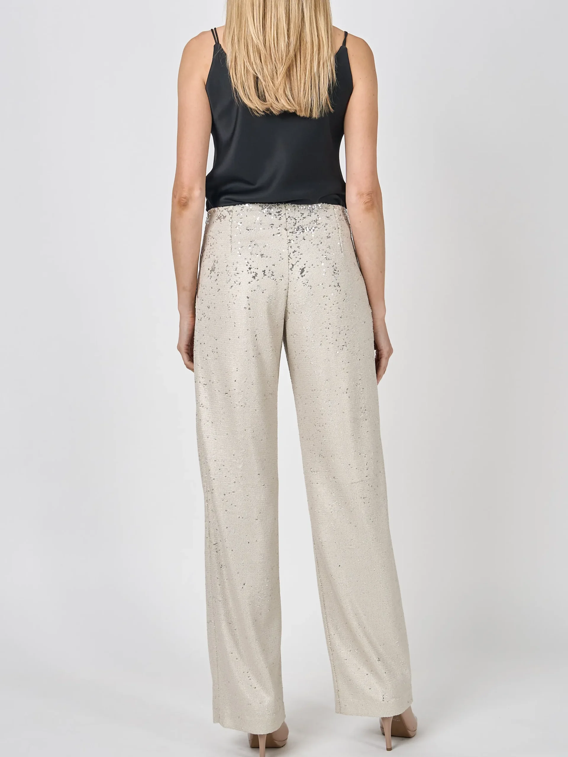 Favourbrook Lounge Trousers Oyster Mini Sequins-Women Eveningwear | Eveningwear