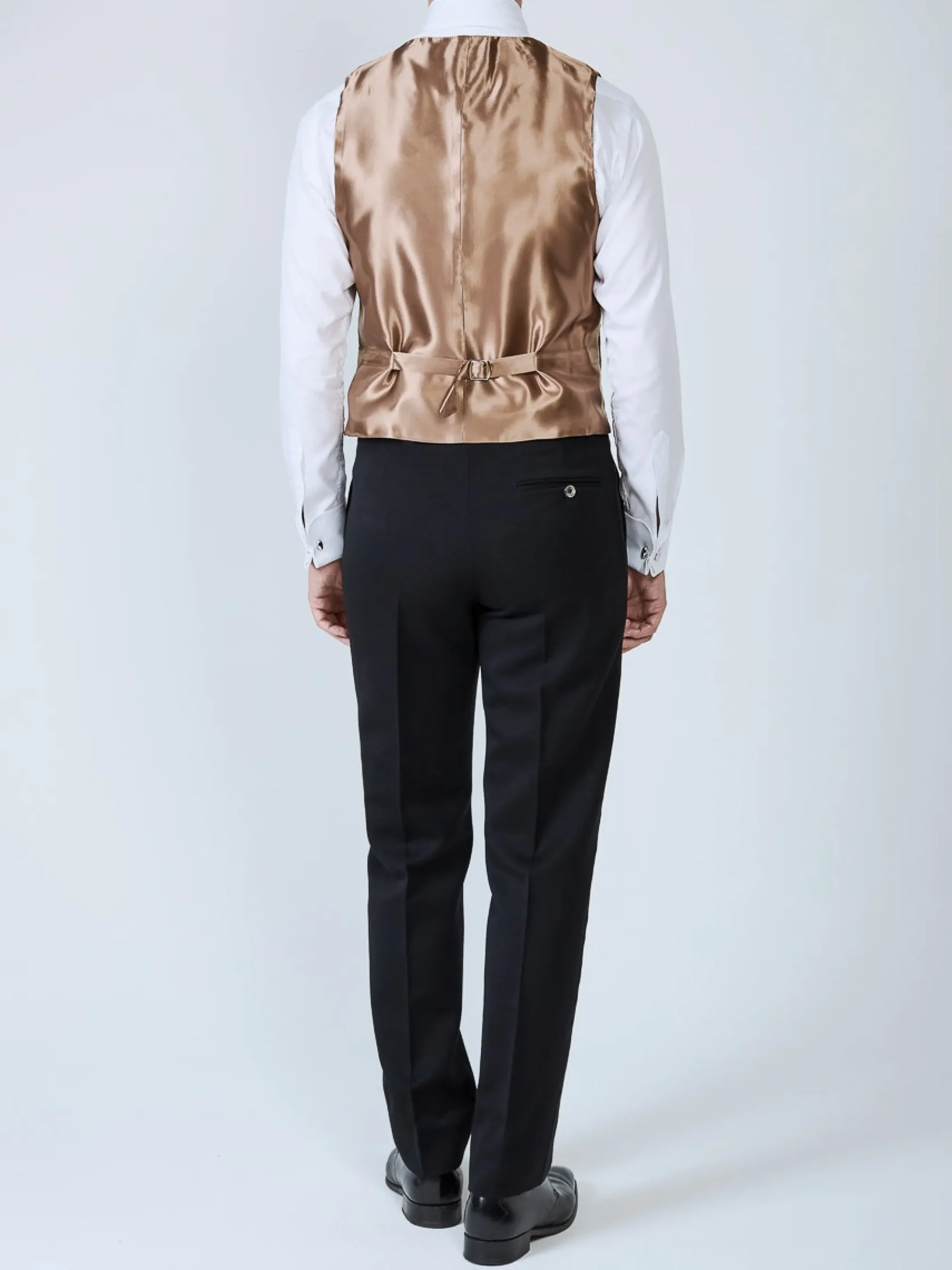 Favourbrook Midnight Gold Winnington Silk Single Breasted 6 Button Waistcoat- Groomswear | Waistcoats
