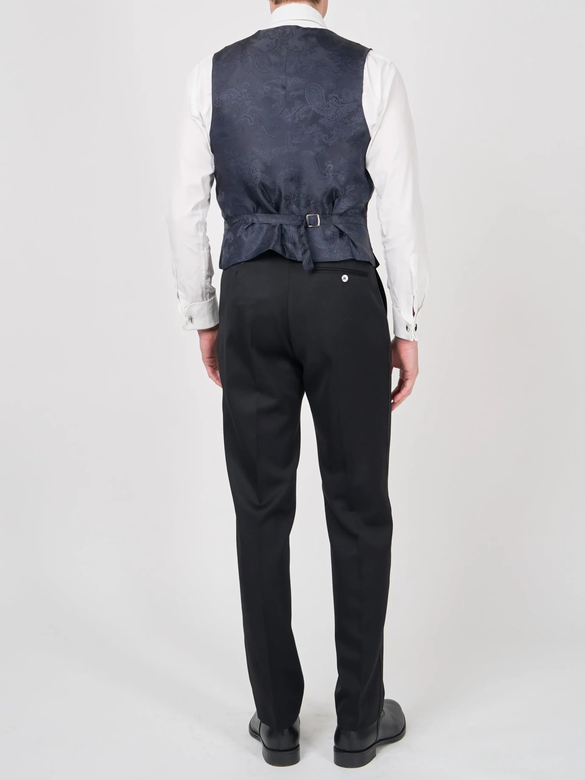 Favourbrook Midnight Red Winnington Silk Single Breasted 6 Button Waistcoat- Waistcoats | Evening Waistcoats