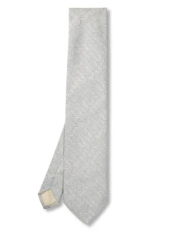 Favourbrook Mint Halton Silk Linen Tie- Ties