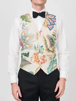 Favourbrook Multi Fulford Single Breasted 6 Button Waistcoat- Waistcoats | Single Breasted Waistcoats