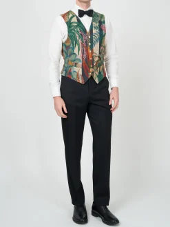 Favourbrook Multi Parbrook Single Breasted 6 Button Waistcoat- Waistcoats | Single Breasted Waistcoats