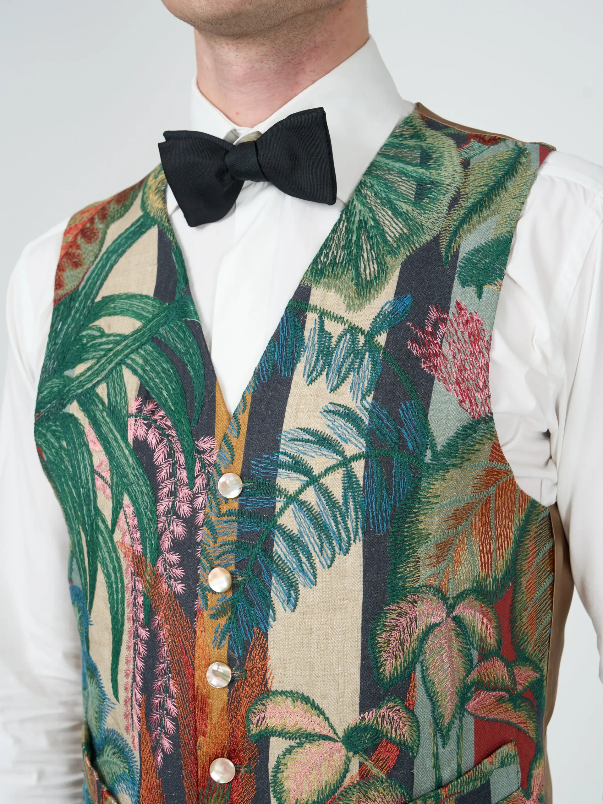 Favourbrook Multi Parbrook Single Breasted 6 Button Waistcoat- Waistcoats | Single Breasted Waistcoats