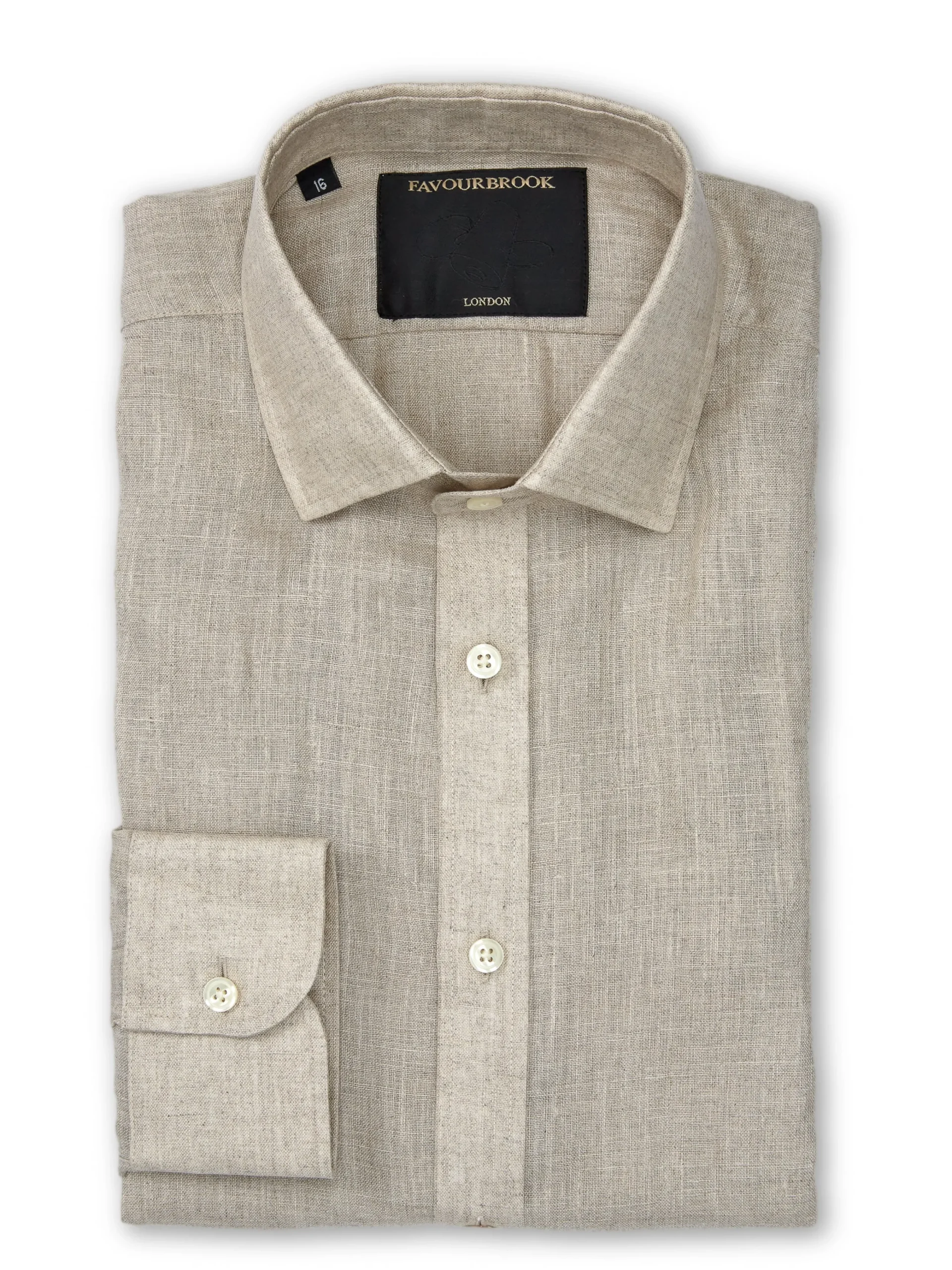Favourbrook Natural Colne Helford Shirt- Shirts