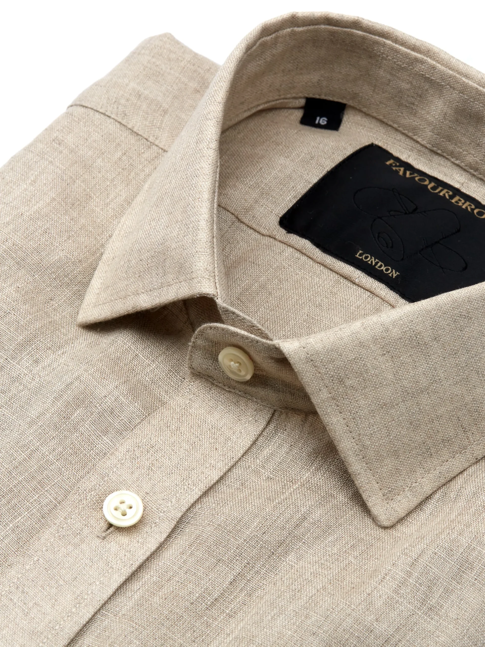 Favourbrook Natural Colne Helford Shirt- Shirts