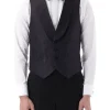 Favourbrook Navy Albert Silk Single Breasted 4 Button Shawl Lapel Waistcoat- Eveningwear | Waistcoats