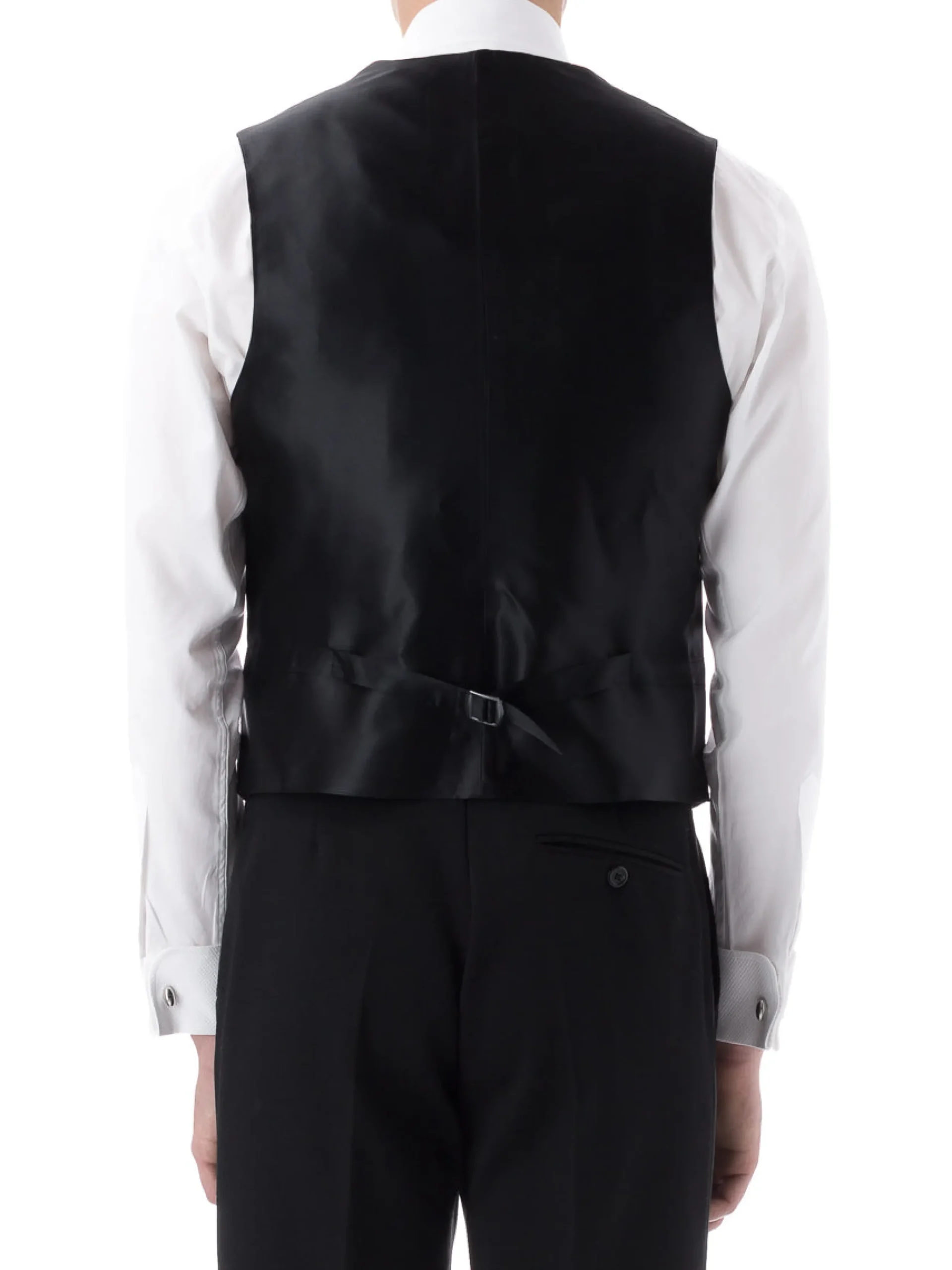Favourbrook Navy Albert Silk Single Breasted 4 Button Shawl Lapel Waistcoat- Eveningwear | Waistcoats