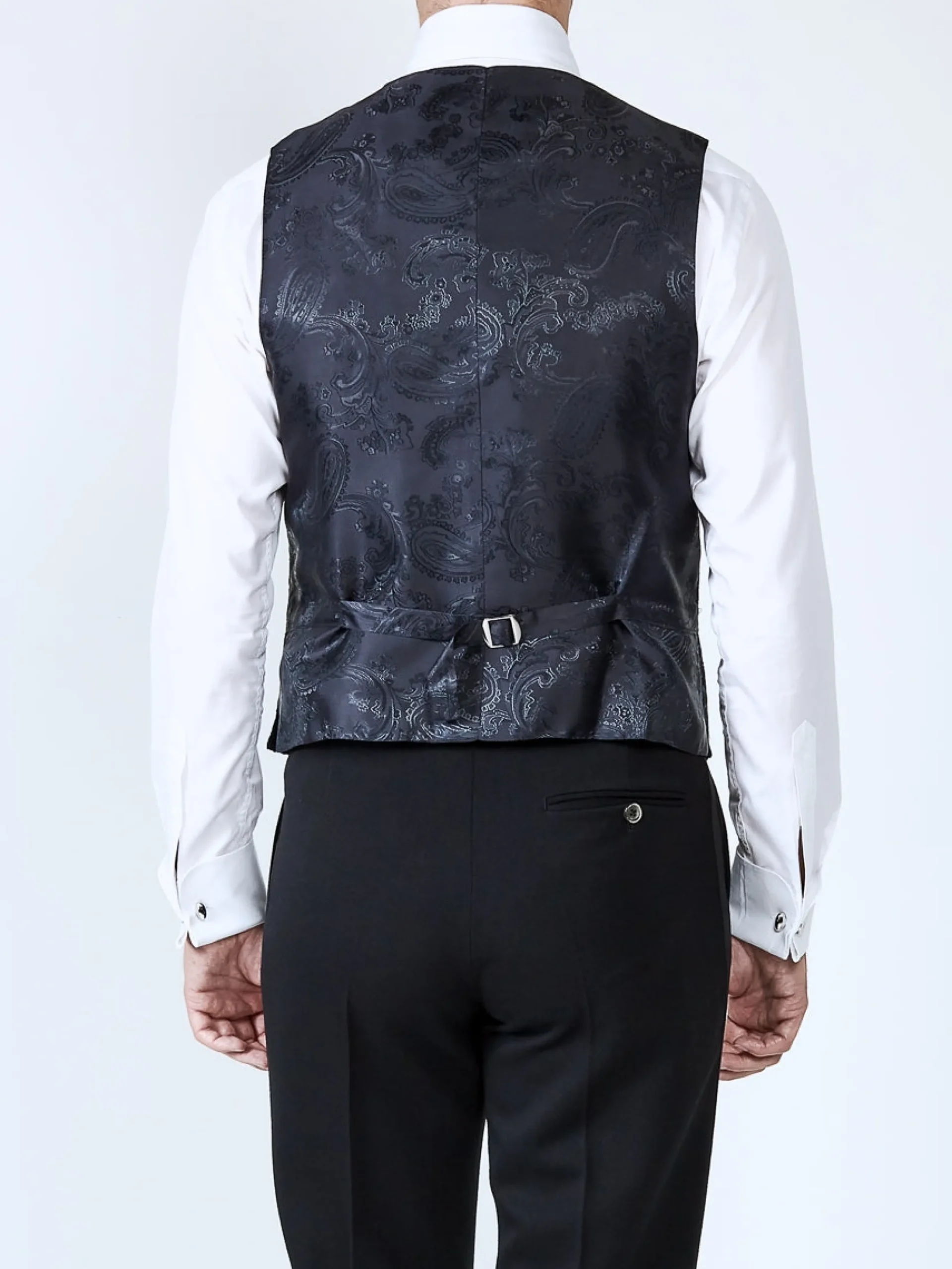 Favourbrook Navy Anderson Wool Single Breasted 6 Button Waistcoat- Eveningwear | Groomswear