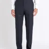 Favourbrook Navy Ascot High Waisted Flat Front Trouser- Royal Ascot | Wedding Attire
