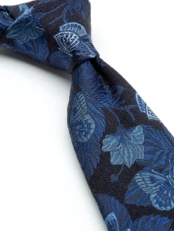 Favourbrook Navy Brimstone Silk Tie- Ties