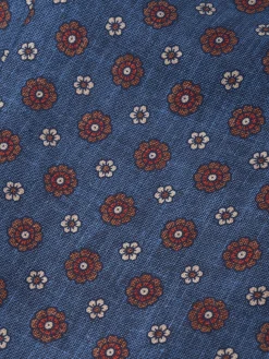 Favourbrook Navy Chartwell Silk Cravat- Scarves & Cravats