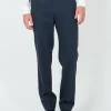 Favourbrook Navy Dalton Wool Dress Trouser- Trousers | Suits
