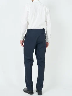 Favourbrook Navy Dalton Wool Dress Trouser- Trousers | Suits