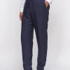Favourbrook Navy Ethan Herringbone Windsor Trousers- Trousers | Suits
