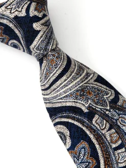 Favourbrook Navy Harman Silk Tie- Ties